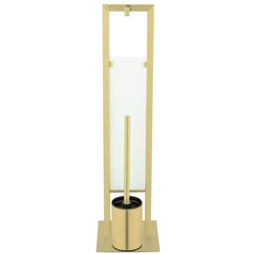 Wenko 26034100 - set za WC RIVALTA 18x70 cm nerđajući čelik/zlatna/bela/crna Slike