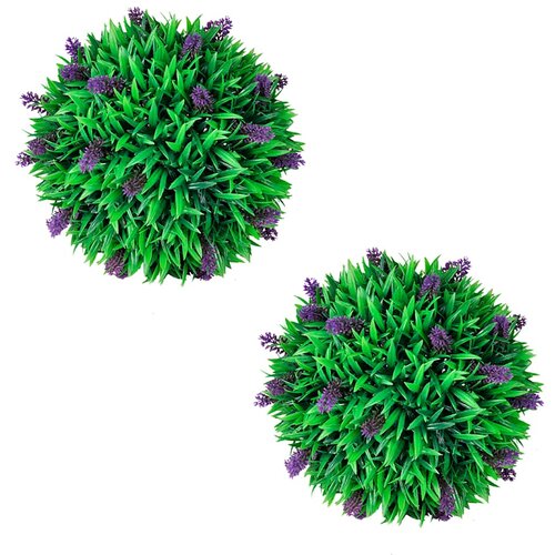  Set od 2 kugle od umjetnog &amp;scaron;im&amp;scaron;ira s lavandom 30 cm Slike