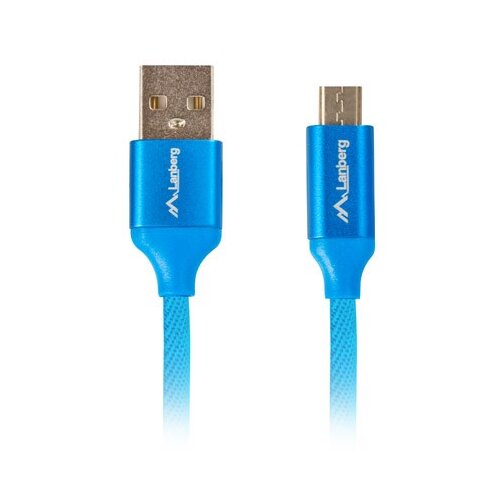 Lanberg Kabel USB 2.0 Macho/Micro USB Macho Quick Charge 3.0 1M Azul, (21091025) Cene