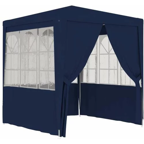  profesionalen vrtni šotor s stranicami 2,5x2,5 m moder 90 g/m²