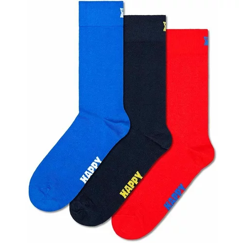 Happy Socks Nogavice Solid 3-pack