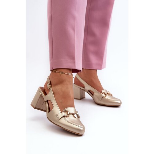 Maciejka Leather Sandals with Heels Slike