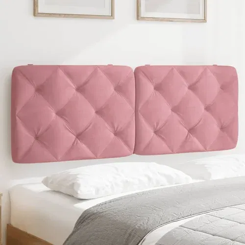 Jastuk za uzglavlje ružičasti 140 cm baršunasti