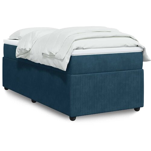 Box spring krevet s madracem tamnoplavi 100x200 cm bar&scaron;unasti Cijene