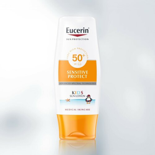 Eucerin sun losion za zaštitu osetljive dečje kože od sunca spf 50+ 150 ml Slike