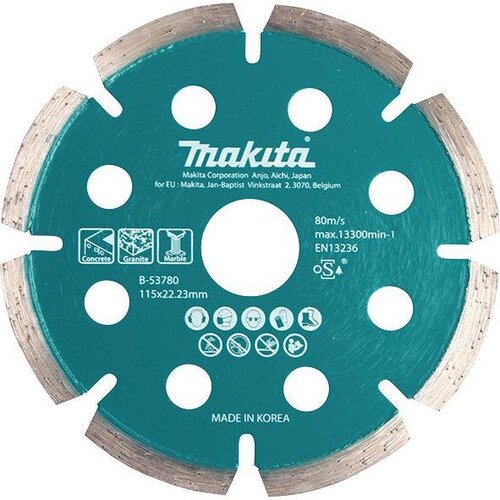 Makita diamond wheel 115mm (ac/dc) for concrete, granite B-53780 Slike