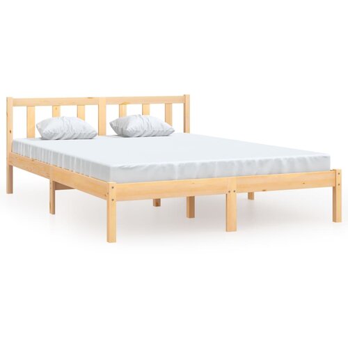 VidaXL Posteljni okvir iz trdne borovine 120x190 cm, (20644624) Slike