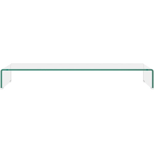  Stalak za TV /Monitor Prozirno Staklo 100x30x13 cm Slike
