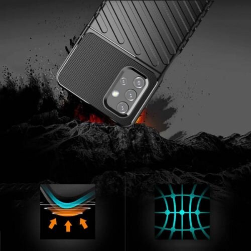 Nillkin silikonski ovitek tunder armor za samsung galaxy A52 A525 / samsung galaxy A52s A528 - črn Slike