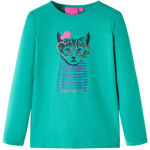 vidaXL Dječja majica dugih rukava jarkozelena 128 Cijene