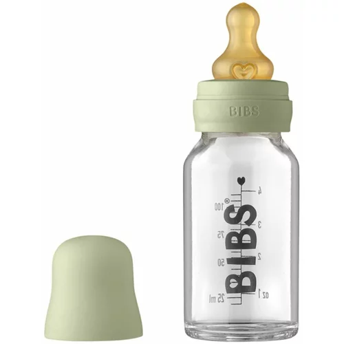 Bibs Baby Glass Bottle 110 ml bočica za bebe Sage 110 ml