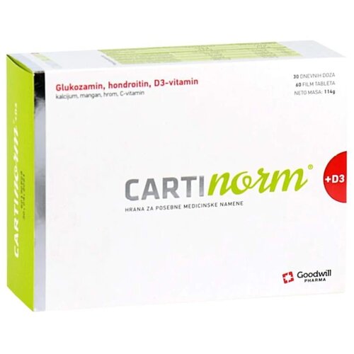 Goodwill tablete za kosti i zglobove Cartinorm+D3 60/1 Slike
