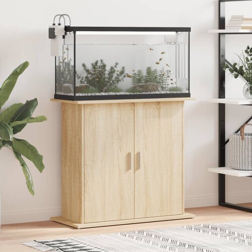  Stalak za akvarij Sonoma hrast 81x36x73 cm Konstruirano drvo Cijene
