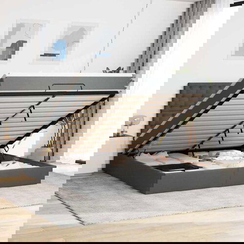 vidaXL Otomanski krevet s madracem tamnosivi 180x200cm od tkanine Cijene