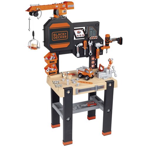 Smoby Delavnica Black & Decker z gradbenim dvigalom Cene