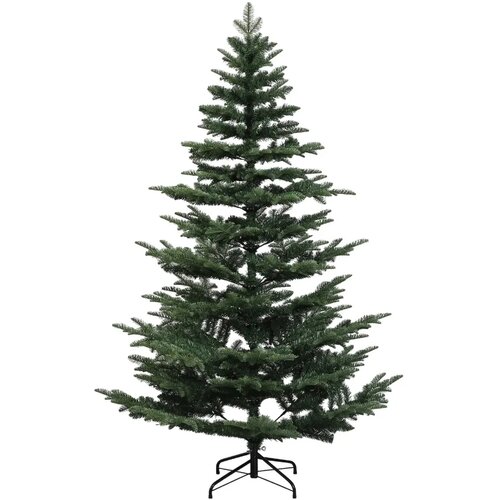  Umjetno božićno drvce s kuglicom 240 cm 300 LED lampica - Zelena 240 cm s LED-ima i crnim lopticama Slike