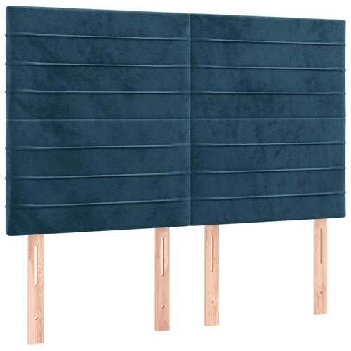  Krevet box spring s madracem LED tamnoplavi 140x200 cm bar&amp;scaron;un Slike