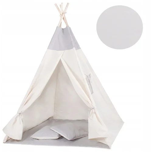 springos TEEPEE ŠOTOR ZA OTROKE + BLAZINE 160cm INDIJSKA WIGWAM HIŠA, (21746609)