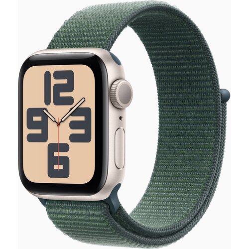Apple Watch SE v3 GPS 40mm Starlight Aluminium Case with Lake Green Sport Loop pametna ura, (21454711) Cene