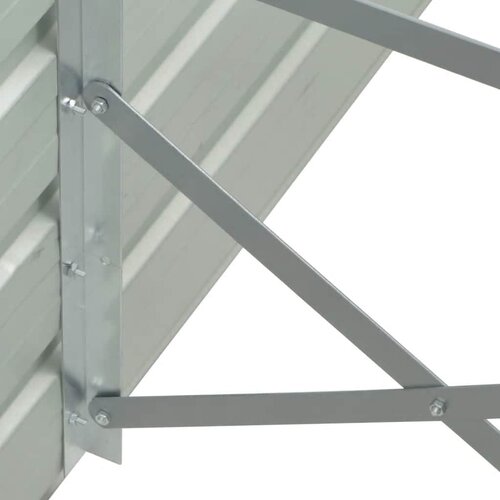  Povi&amp;scaron;ena vrtna gredica pocinčani čelik 400x80x77 cm antracit Slike