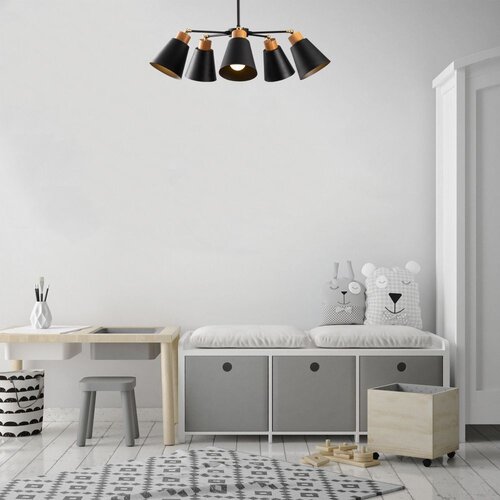 Opviq Manavgat - N-535 Black Chandelier Slike