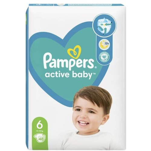 Pampers plenice Active Baby, velikost 6 (13-18 kg), 48 kosov 8001090949219 Cene