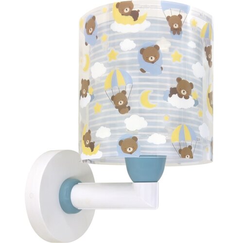 Dalber 41579T - Dečija zidna lampa BABY TEDDY 1xE27/15W/230V plava Slike