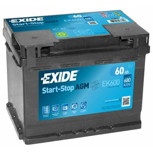 Еxide akumulator za automobile 12V60D AGM Slike