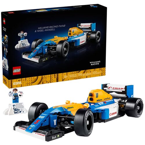 Lego Icons: Williams Racing FW14B in Nigel Mansell Cene