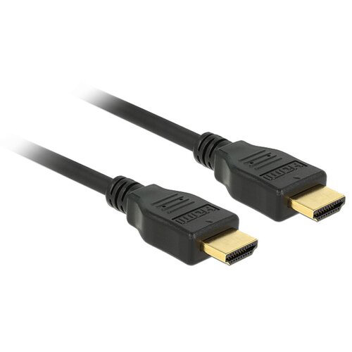 Delock hdmi kabel z mrežno povezavo 1m črn high speed 3D 4K 84713 Cene