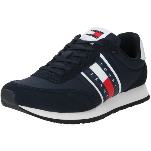 Tommy Jeans Niske tenisice &amp;#039;RUNNER CASUAL ESS CARL 1C&amp;#039; mornarsko plava / svijetlo crvena / bijela Slike
