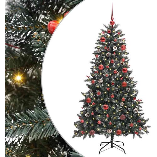VidaXL Umjetno božićno drvce s stalakom Zelena 83.5 x 83.5 x 150 cm Slike