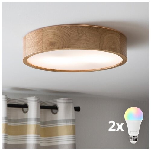  Brilagi - LED RGBW stropno svetlo CARVALHO 2xE27/15W/230V Wi-Fi hrast pr. 37,5, prigu&scaron;iva Cene