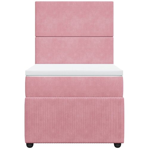 Box spring krevet s madracem ružičasti 90x190 cm bar&amp;scaron;unasti Slike