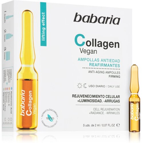 Babaria Collagen koncentrirani serum protiv znakova starenja lica u ampulama 5x2 ml Slike