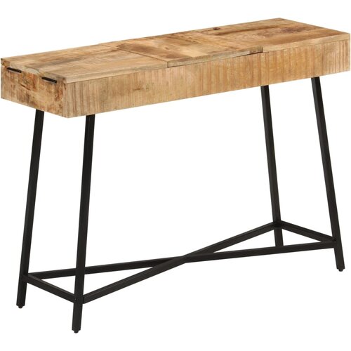 vidaXL Toaletna miza 105x35x75 cm trden robusten mangov les in železo Cene