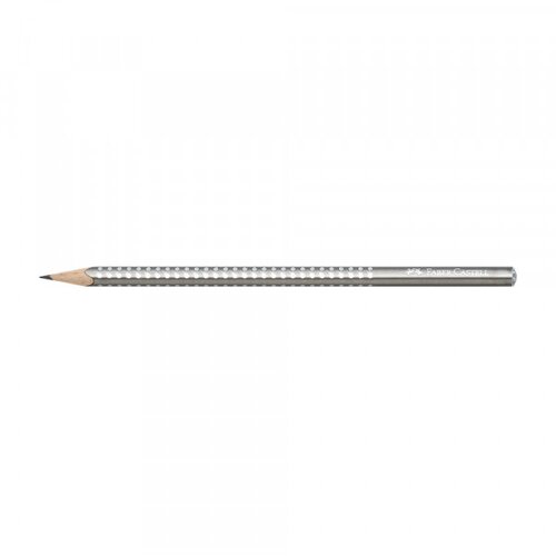 Faber-Castell FABER CASTELL Grafitna olovka Grip Sparkle Pearl HB srebrna Slike