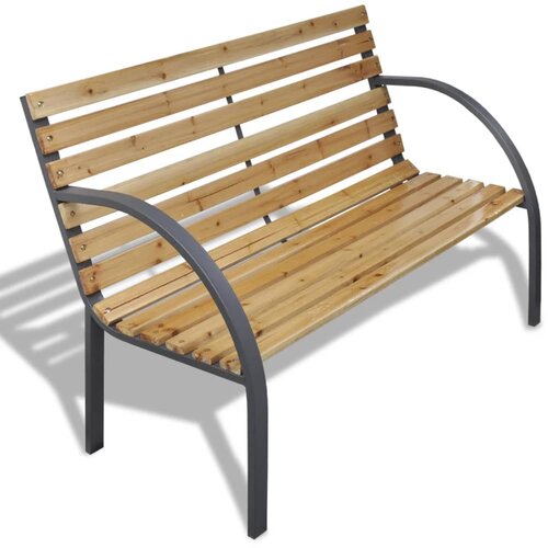 VidaXL Vrtna klop 120 cm les in železo Slike