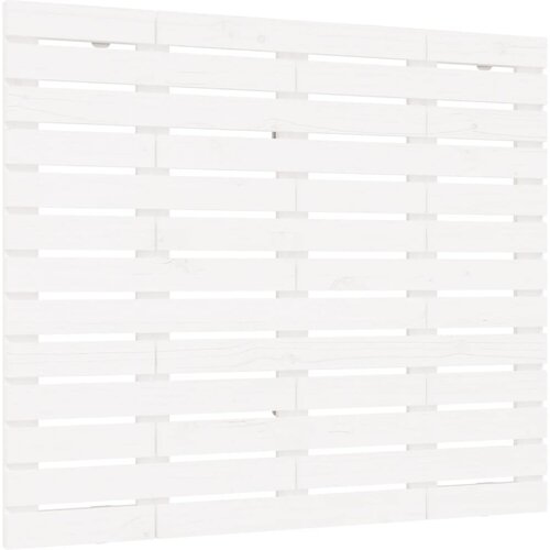 Maison Chic stensko posteljno vzglavje - vzglavna omarica - nočna omarica belo 126x3x91,5 cm trdna borovina, (21707006) Cene
