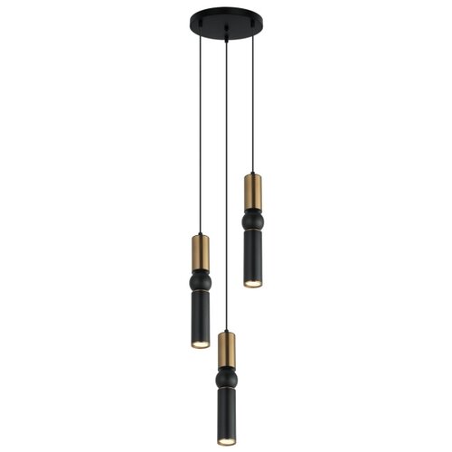  ITALUX PND-14290-3-BRO-BK - Visilica na sajli ISIDORA 3xGU10/25W/230V crna/bronza Slike