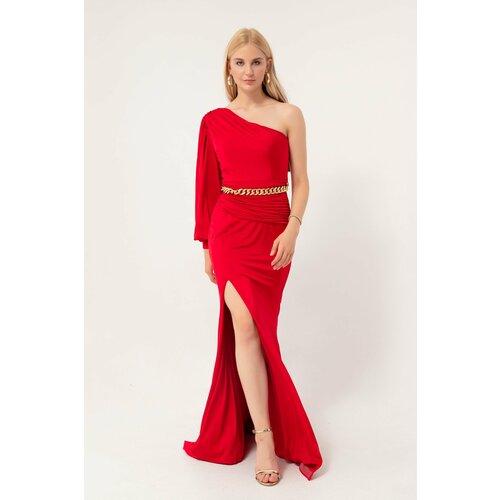 Lafaba Evening & Prom Dress - Red - Wrapover Slike