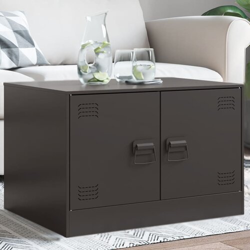 VidaXL Stolić za kavu crni 67 x 50 x 44 cm čelični Slike
