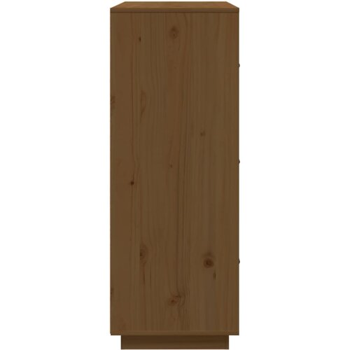  Visoka komoda boja meda 67 x 40 x 108,5 cm od masivne borovine Slike