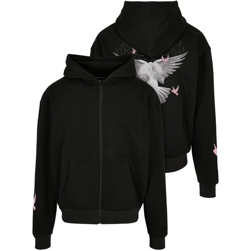 Mister Tee Doves Oversize zip-up hoodie black Cene