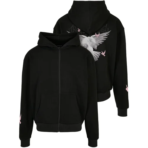 Mister Tee Doves Oversize zip-up hoodie black