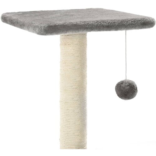  Penjalica za mačke sa stupovima za grebanje od sisala 65 cm siva Slike