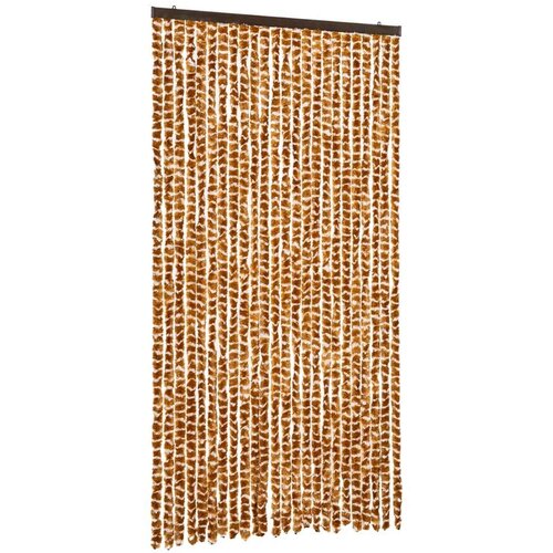 vidaXL Zavesa proti mrčesu oker in bela 100x220 cm šenilja Cene