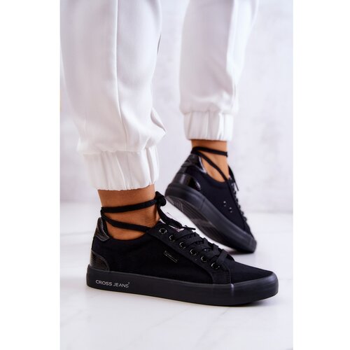 Kesi Women's Sneakers Cross Jeans JJ2R4039C Black Slike