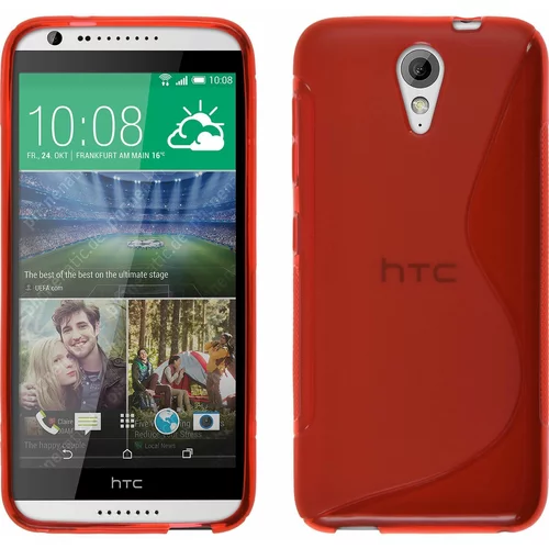  Gumijasti / gel etui S-Line za HTC Desire 620 / 620G - rdeča