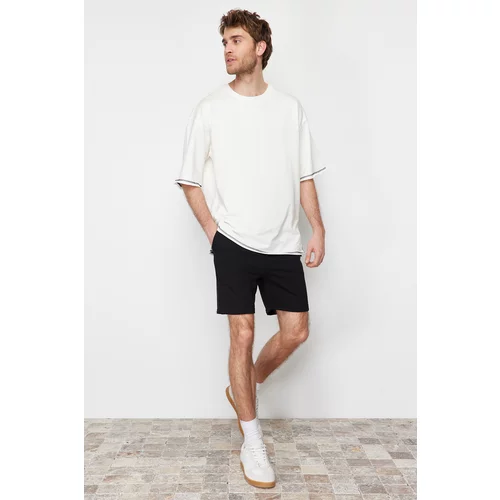 Trendyol Men's Black Regular/Normal Cut Basic Shorts